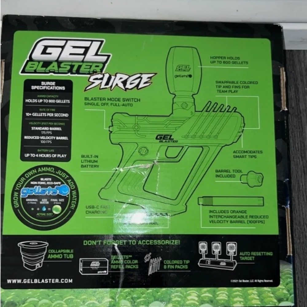 Gel Blaster Surge Water Blaster Open Box